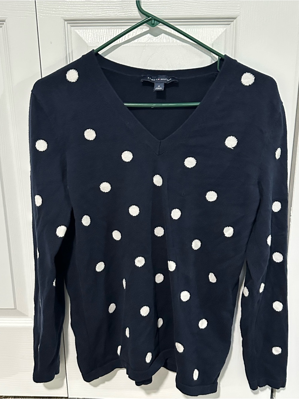 Tommy Hilfiger Navy Top with Signature Flag